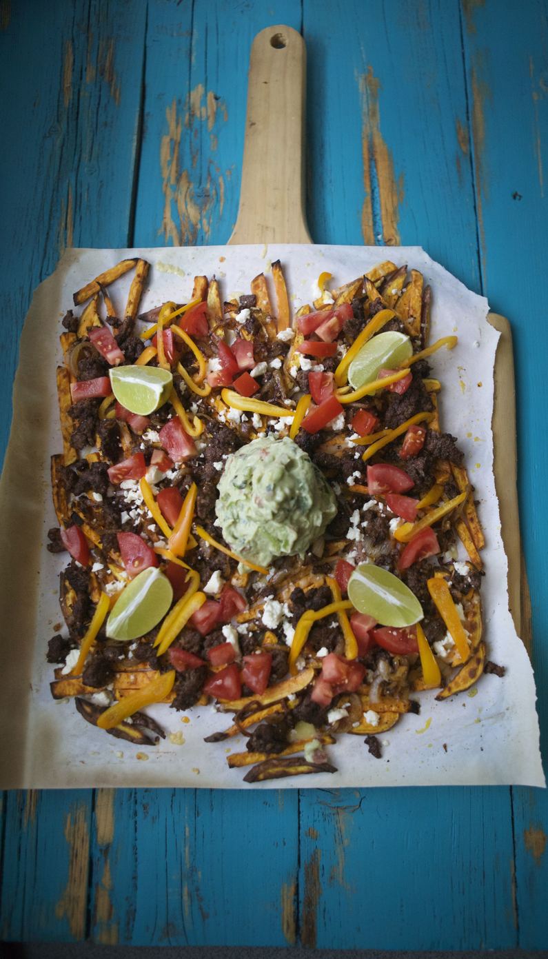 Loaded Tex Mex Sweet Potato Fries Naked Cuisine